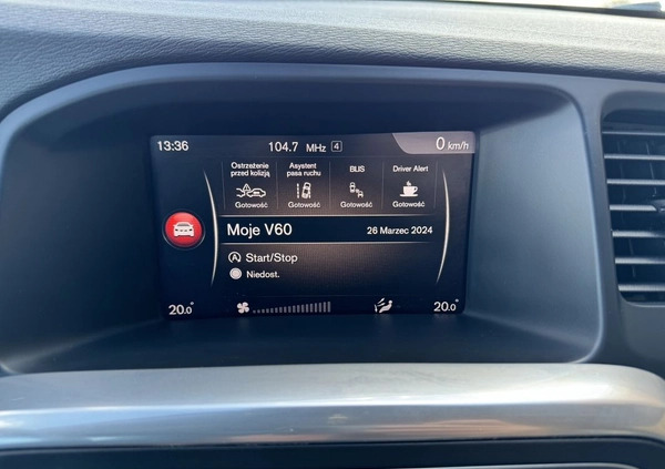 Volvo V60 Cross Country cena 81900 przebieg: 141000, rok produkcji 2018 z Modliborzyce małe 191